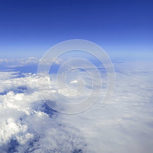 Sky Above the Clouds,ÃÂ Cloudscape background, Blue Sky and Fluffy Clouds